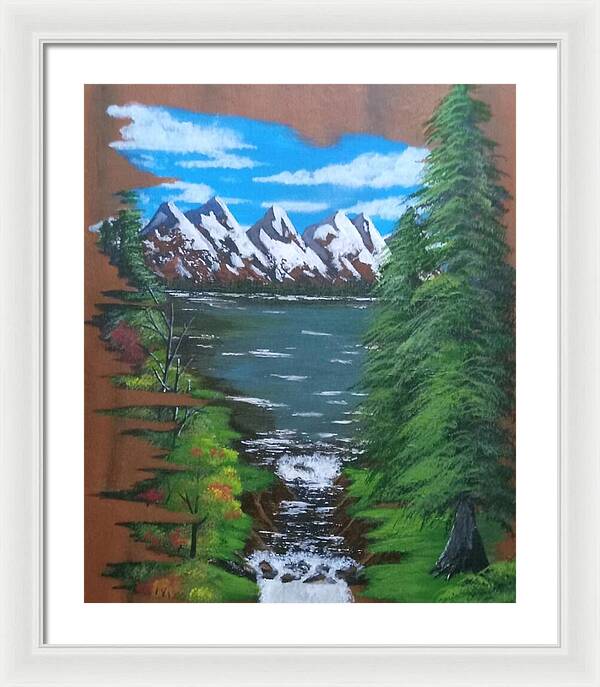 Mountain view - Framed Print