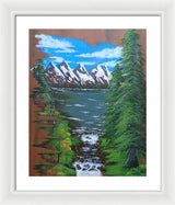 Mountain view - Framed Print