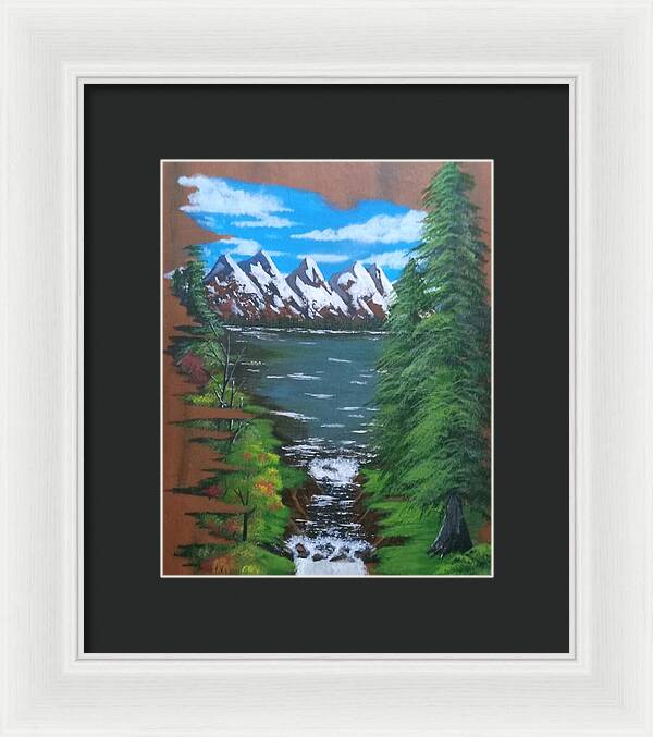 Mountain view - Framed Print