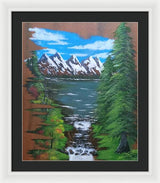 Mountain view - Framed Print