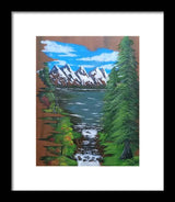 Mountain view - Framed Print