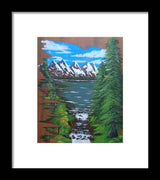 Mountain view - Framed Print