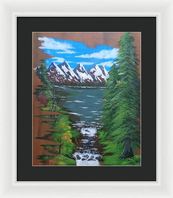 Mountain view - Framed Print