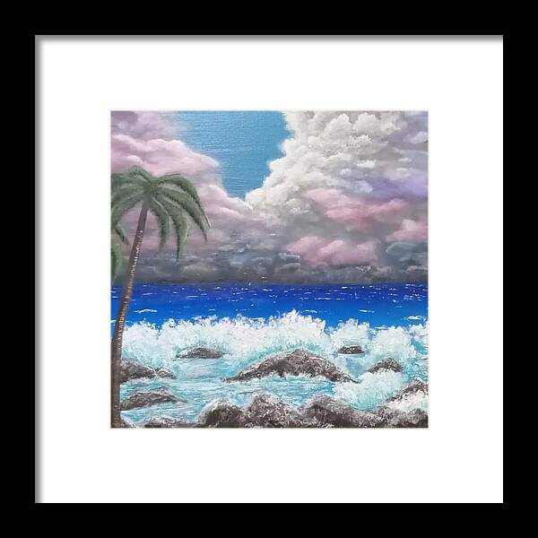 Ocean storm - Framed Print