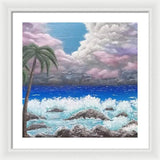 Ocean storm - Framed Print