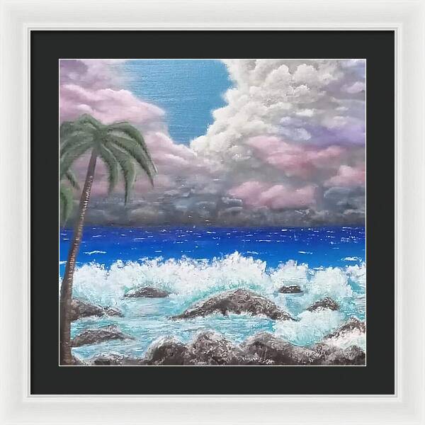 Ocean storm - Framed Print