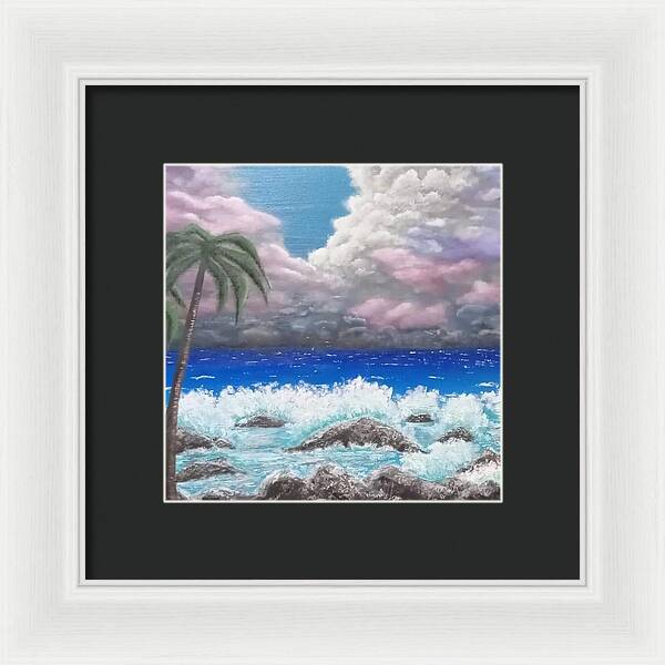 Ocean storm - Framed Print