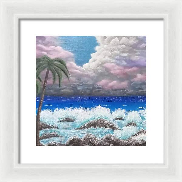 Ocean storm - Framed Print