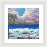 Ocean storm - Framed Print