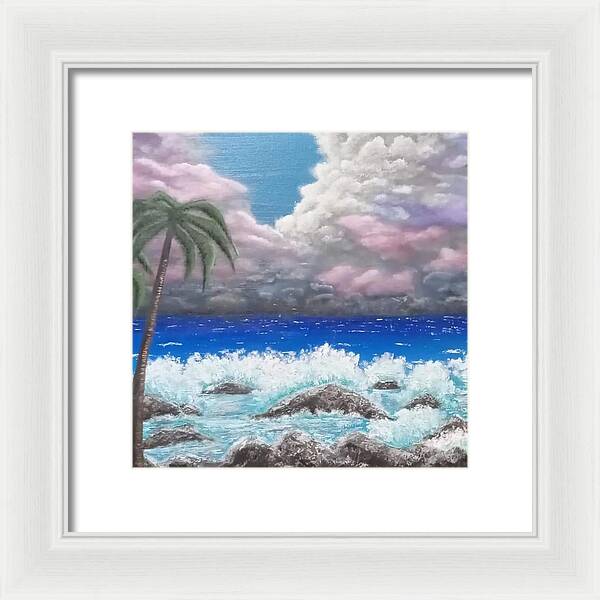 Ocean storm - Framed Print