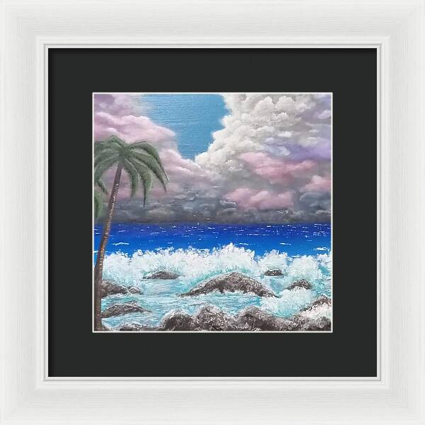 Ocean storm - Framed Print