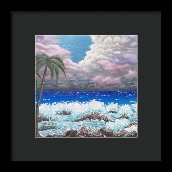 Ocean storm - Framed Print