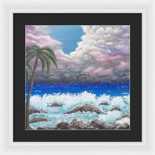 Ocean storm - Framed Print