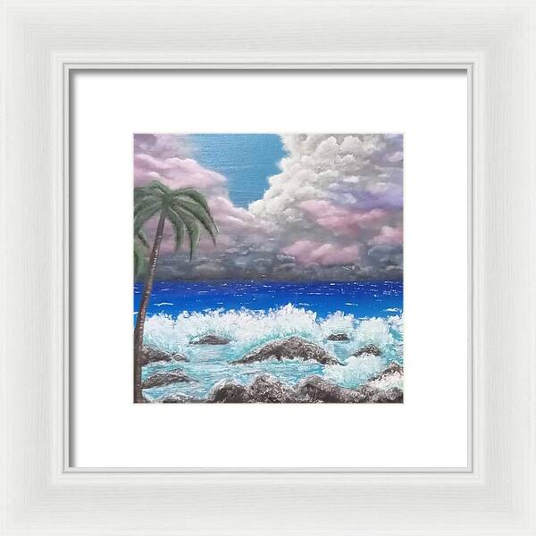 Ocean storm - Framed Print