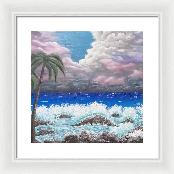 Ocean storm - Framed Print