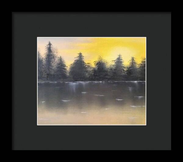 Sun rise - Framed Print