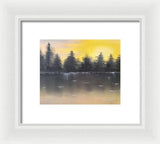 Sun rise - Framed Print