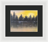 Sun rise - Framed Print