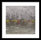 Winter landscape - Framed Print