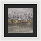 Winter landscape - Framed Print