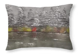 Winter landscape - Throw Pillow