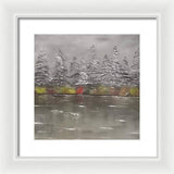 Winter landscape - Framed Print