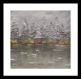 Winter landscape - Framed Print